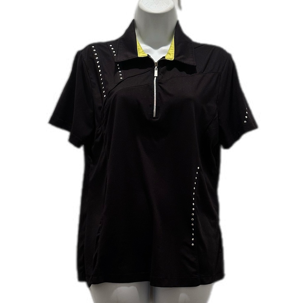 Woman’s Spanner‎ polo style golf shirt w/ silver stud accents